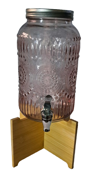 Simple distributeur de boisson en verre