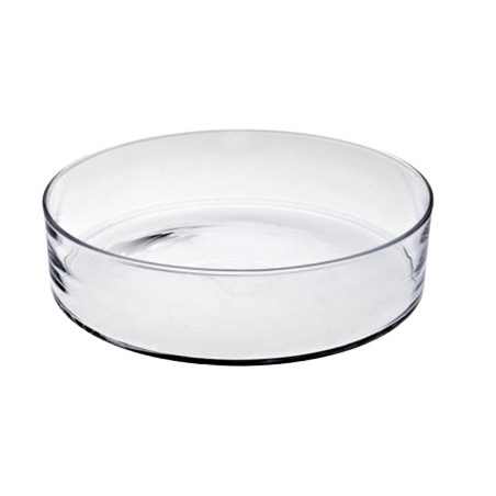 Centre de table en verre rond